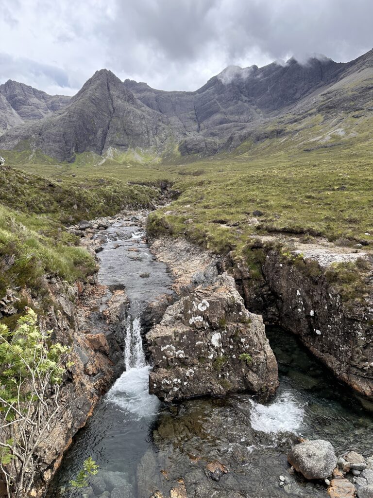 The hike to Fairy Falls on Isle of Skye Scotland
