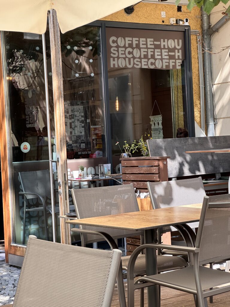 A Quiet Peaceful Sunday at the Coffee House in Salzburg Austria